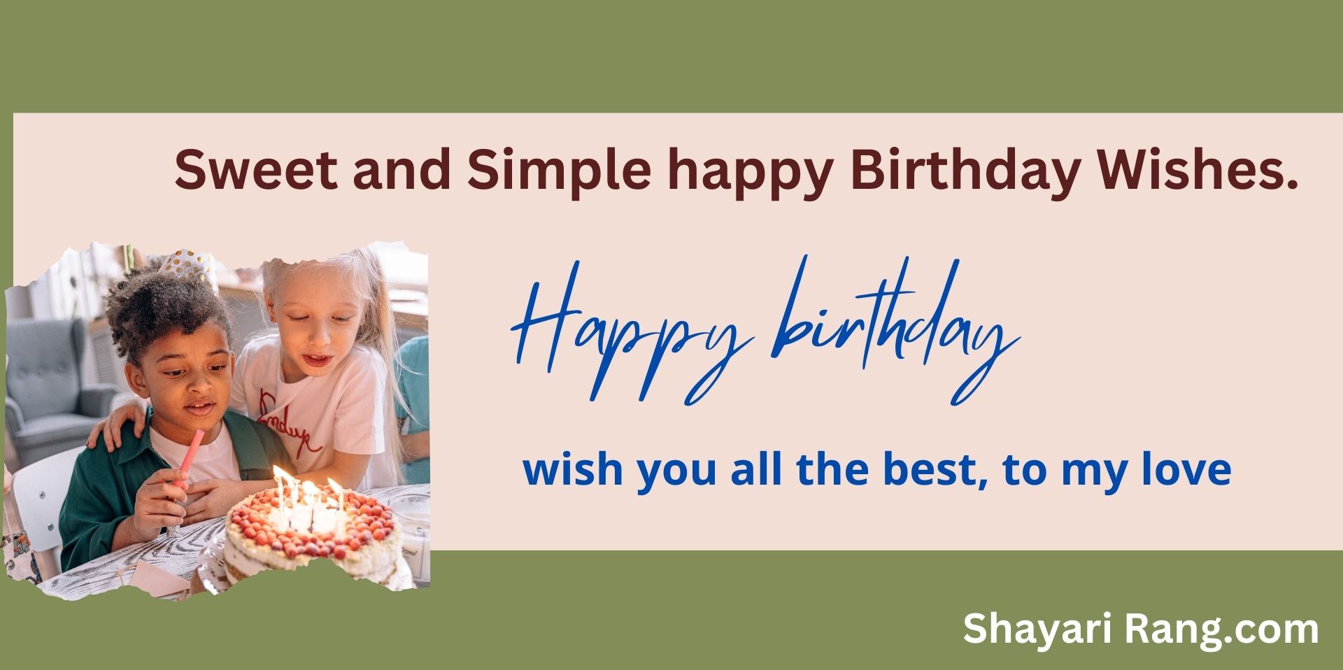 Sweet and Simple happy Birthday Wishes.